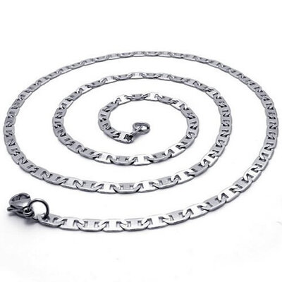 Hpolw 5mm New Fashion Luxury Plating Silver Jewelry Stainless Steel Mens lobster-claw-clasps Necklace Chain 14-40" inch
Hpolw 5mm New Fashion Luxury Plating Silver Jewelry Stainless Steel Mens lobster-claw-clasps Necklace Chain 14-40" inch