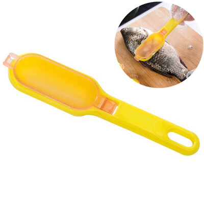 Fish Scale Scraper with sharp knife lid Easy to Scrape scraping scales device kitchenware clean peeler tool kitchen accessories
Fish Scale Scraper with sharp knife lid Easy to Scrape scraping scales device kitchenware clean peeler tool kitchen accessories