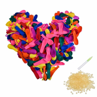 111pcs Colorful Water Balloons Refill Kit with Rubbers Bands for Party Birthday Latex Water Ball Supplementary Fight Games Sports
111pcs Colorful Water Balloons Refill Kit with Rubbers Bands for Party Birthday Latex Water Ball Supplementary Fight Games Sports