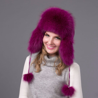 FURART hot warm autumn&winter female Fox fur bomber hat snow cap fur womens hat ladies leather ear caps
FURART hot warm autumn&winter female Fox fur bomber hat snow cap fur womens hat ladies leather ear caps