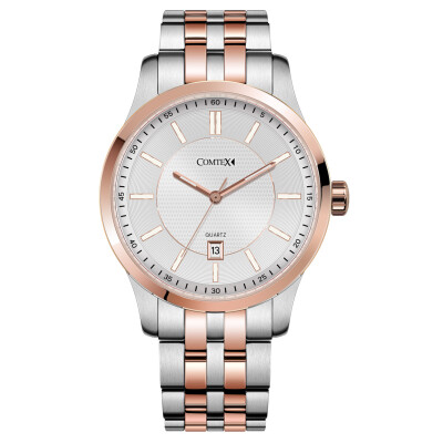 Comtex Luxury Stainless Steel Watch Men's Wrist Watch Analogue Display Quartz Movement Waterproof Calendar Watches
Comtex Luxury Stainless Steel Watch Men's Wrist Watch Analogue Display Quartz Movement Waterproof Calendar Watches
