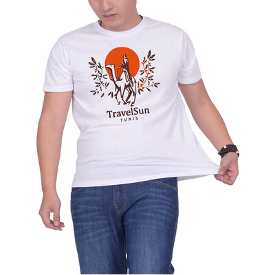 Mens O Round Neck Casual Short Sleeves Fashion Cotton T-Shirts Travelers Riding Camel Picture Digital Print
Mens O Round Neck Casual Short Sleeves Fashion Cotton T-Shirts Travelers Riding Camel Picture Digital Print