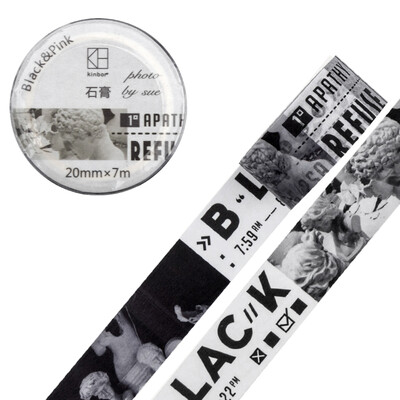 Kinbor hand book&paper tape 20mm7m hand book sticker decorative tape Black pink - plaster DTB64332
Kinbor hand book&paper tape 20mm7m hand book sticker decorative tape Black pink - plaster DTB64332