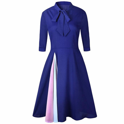 Office Lady Dress Women Elegant Vintage Style Evening Party Dresses Women Half Sleeves Stand Neck Business Bowknot Vestidos
Office Lady Dress Women Elegant Vintage Style Evening Party Dresses Women Half Sleeves Stand Neck Business Bowknot Vestidos