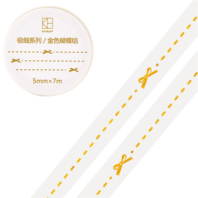 Kinbor hand book&paper tape 5mm7mhand book sticker foundation fine section tape golden leaves DTB64307
Kinbor hand book&paper tape 5mm7mhand book sticker foundation fine section tape golden leaves DTB64307