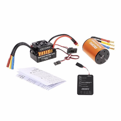 OCDAY Waterproof 60A Brushless Car Electronic Speed Control ESC B3650 3900KV 4P Sensorless Brushless Motor Programming Board
OCDAY Waterproof 60A Brushless Car Electronic Speed Control ESC B3650 3900KV 4P Sensorless Brushless Motor Programming Board