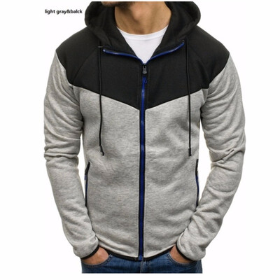 Mens Fashion Mosaic Color Long Sleeve Casual Sweater Autumn Hooded Zipper Cardigan Sweater
Mens Fashion Mosaic Color Long Sleeve Casual Sweater Autumn Hooded Zipper Cardigan Sweater