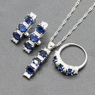 Green Stone Silver Plated Jewelry Sets for Women Choker Necklace Clip Earrings Ring Three Colors Available Free Jewelry Box
Green Stone Silver Plated Jewelry Sets for Women Choker Necklace Clip Earrings Ring Three Colors Available Free Jewelry Box