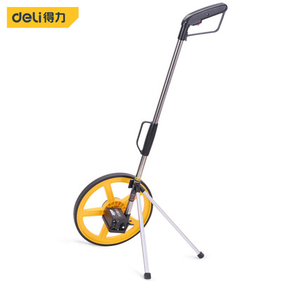 Deli deli hand push type large wheel mechanical wheel type range finder measuring caliper foldable inner cloth bag DL9712
Deli deli hand push type large wheel mechanical wheel type range finder measuring caliper foldable inner cloth bag DL9712