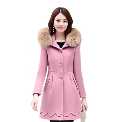 2018 New Womens Winter Slim Woolen Korean Style Real Fur Collar Coat&Cotton Windbreaker Jacket Women Female
2018 New Womens Winter Slim Woolen Korean Style Real Fur Collar Coat&Cotton Windbreaker Jacket Women Female
