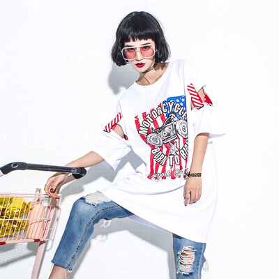 2018 Womens T-Shirt Hip Hop Short Sleeve Women Loose Tide Print T-Shirt Summer Top T shirt
2018 Womens T-Shirt Hip Hop Short Sleeve Women Loose Tide Print T-Shirt Summer Top T shirt