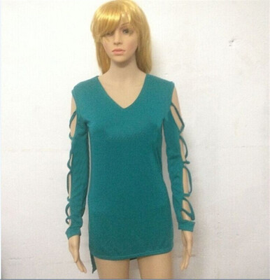 Tops Long Sleeves PLUS SIZE European&American Sexy Ladies Blouse