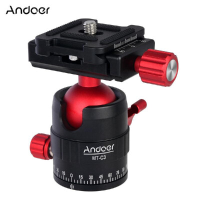 Andoer MTC3 Compact Size Panoramic Tripod Ball Head Adapter 360¡ã Rotation Aluminium Alloy with Quick Release Plate
Andoer MTC3 Compact Size Panoramic Tripod Ball Head Adapter 360¡ã Rotation Aluminium Alloy with Quick Release Plate