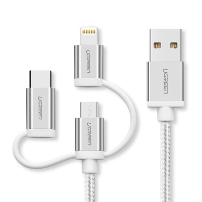 UGREEN Apple Android data cable three-in-one MFi certification Type-C mobile phone USB charger line iPhone56s7P8X Huawei millet 15 meters 50203 wov
UGREEN Apple Android data cable three-in-one MFi certification Type-C mobile phone USB charger line iPhone56s7P8X Huawei millet 15 meters 50203 wov
