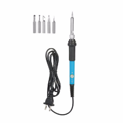 60W Electric Adjustable Temperature Welding Soldering Iron 5 Replacement Soldering Tips Set 220V EU Plug
60W Electric Adjustable Temperature Welding Soldering Iron 5 Replacement Soldering Tips Set 220V EU Plug