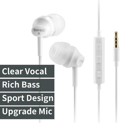 ErgoFit In-Ear Earbud Headphones Crystal Clear Sound Ergonomic Comfort-Fit wired mobile Earphones
ErgoFit In-Ear Earbud Headphones Crystal Clear Sound Ergonomic Comfort-Fit wired mobile Earphones