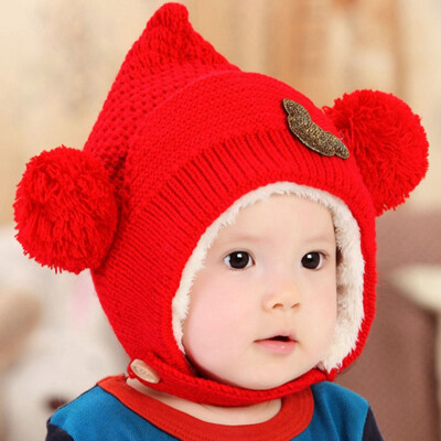 Buebos Ninos 2015 Winter Warm Dual Ball Baby Hat Toddler Beanie Cap Soft Crochet Knit Wool Cap - Ear Protect
Buebos Ninos 2015 Winter Warm Dual Ball Baby Hat Toddler Beanie Cap Soft Crochet Knit Wool Cap - Ear Protect