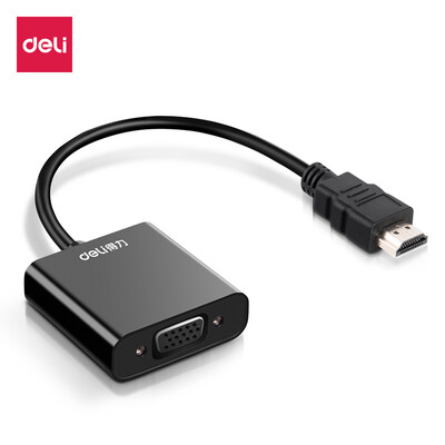 Deli deli HDMI to VGA cable converter with audio HD video adapter cable laptop set-top box to connect TV monitor projector line 83300
Deli deli HDMI to VGA cable converter with audio HD video adapter cable laptop set-top box to connect TV monitor projector line 83300