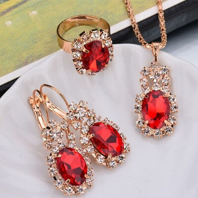 3 Piece Sets Exquisite Poetic Jewelry Set Diamond Earring Ring Necklace Daisy Romantic Wedding Set
3 Piece Sets Exquisite Poetic Jewelry Set Diamond Earring Ring Necklace Daisy Romantic Wedding Set