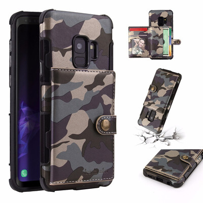 SHS Phone Case For Samsung Galaxy S9S9 Plus Fashion Card slot Camouflage Multifunction Purse Protection
SHS Phone Case For Samsung Galaxy S9S9 Plus Fashion Card slot Camouflage Multifunction Purse Protection