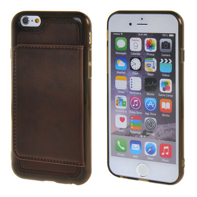 MOONCASE iPhone 6 (4.7") Leather Skin Card Case + Silicone Gel TPU Slim Durable Case Cover for Apple iPhone 6 (4.7") Dark brown
MOONCASE iPhone 6 (4.7") Leather Skin Card Case + Silicone Gel TPU Slim Durable Case Cover for Apple iPhone 6 (4.7") Dark brown