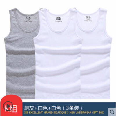 Xie Jiaer three-piece mens vest mens tight cotton slim self-cultivation hurdles bottoming stretch youth sweat vest summer
Xie Jiaer three-piece mens vest mens tight cotton slim self-cultivation hurdles bottoming stretch youth sweat vest summer