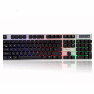 Bosston USB Wired Gaming Keyboard 104 English Keys Led Backlit Keycaps for PC Laptop K310 Keyboards with 2 Colors
Bosston USB Wired Gaming Keyboard 104 English Keys Led Backlit Keycaps for PC Laptop K310 Keyboards with 2 Colors