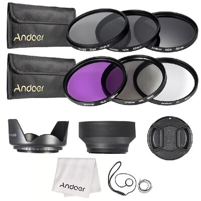 49mm 52mm 55mm 58mm 62mm 67mm 72mm UV CPL FLD ND 2 4 8 Lens Filter Kit Pouch Hood Cap for Canon Nikon X9I6
49mm 52mm 55mm 58mm 62mm 67mm 72mm UV CPL FLD ND 2 4 8 Lens Filter Kit Pouch Hood Cap for Canon Nikon X9I6