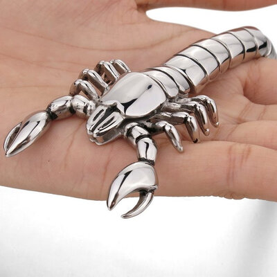 Hpolw Men New Vintage Large Heavy Stainless Steel Casting Sterling Silver Scorpion Bracelet Biker Polished Link Wrist
Hpolw Men New Vintage Large Heavy Stainless Steel Casting Sterling Silver Scorpion Bracelet Biker Polished Link Wrist