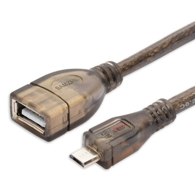 Shanze (SAMZHE) OTG-020A USB2.0 high-speed data line AF / Micro transparent black straight head 0.2M
Shanze (SAMZHE) OTG-020A USB2.0 high-speed data line AF / Micro transparent black straight head 0.2M