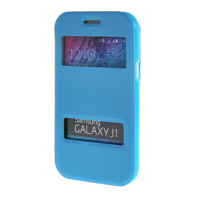 MOONCASE Side Flip Hard board Slim Leather Bracket Window Case Cover for Samsung Galaxy J1 Blue
MOONCASE Side Flip Hard board Slim Leather Bracket Window Case Cover for Samsung Galaxy J1 Blue