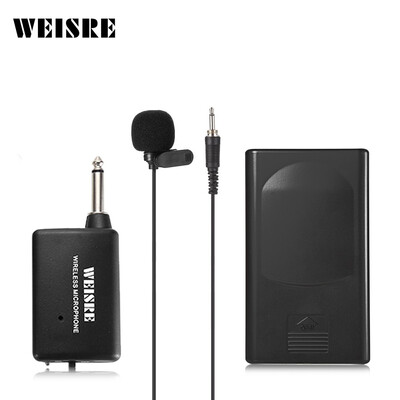 WEISRE DM - 3308A Collar Microphone with Belt Pack Wireless Transmitter Clip-on Mic the transmission distance is up to 50m
WEISRE DM - 3308A Collar Microphone with Belt Pack Wireless Transmitter Clip-on Mic the transmission distance is up to 50m