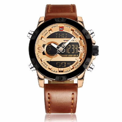NAVIFORCE Man Fashion Casual Sports Military Wristwatch Dual Time Analog-Digital Display Water Resistant Good Quality Watch
NAVIFORCE Man Fashion Casual Sports Military Wristwatch Dual Time Analog-Digital Display Water Resistant Good Quality Watch