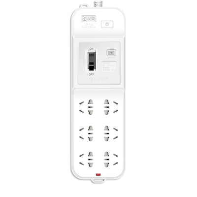 Breeze kyfen QF-705 Leakage protector strip patch panel independent switch security protection terminal block 6 full length 3 meters new national standard
Breeze kyfen QF-705 Leakage protector strip patch panel independent switch security protection terminal block 6 full length 3 meters new national standard