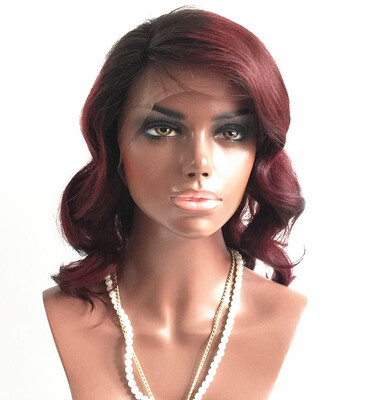 T-top Hair Burgundy Ombre With Dark Roots Natural Wave Lace Front Human Hair Wigs With Natural Hairline And Baby Hair For Ladies
T-top Hair Burgundy Ombre With Dark Roots Natural Wave Lace Front Human Hair Wigs With Natural Hairline And Baby Hair For Ladies