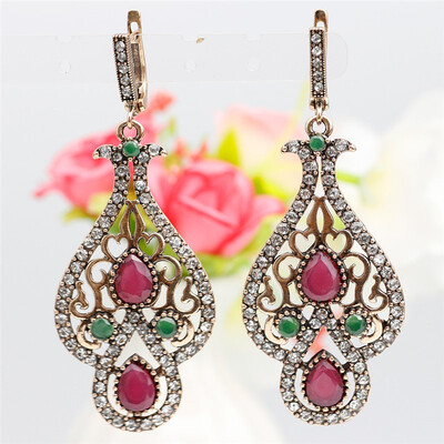 SUNSPICE MS Long Indian Earring Retro Vintage Jewelry For Women Hook Dangle Earrings Drop Water Resin Fashion Wedding Gifts 2018 
SUNSPICE MS Long Indian Earring Retro Vintage Jewelry For Women Hook Dangle Earrings Drop Water Resin Fashion Wedding Gifts 2018