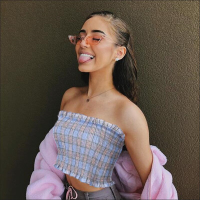 Summer 2018 New Fashion Elasitc Plaid Sheath Women Croptops Sexy Tub Top Underwear Tube Bra
Summer 2018 New Fashion Elasitc Plaid Sheath Women Croptops Sexy Tub Top Underwear Tube Bra