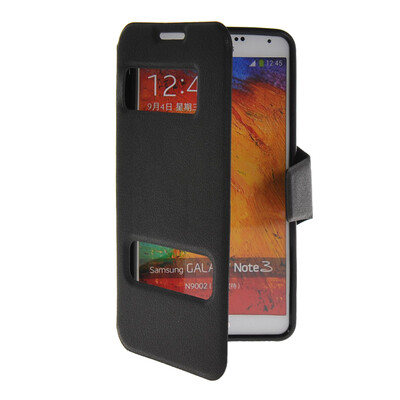 MOONCASE View Window Leather Side Flip Pouch Stand Shell Back Case Cover for Samsung Galaxy Note 3 N9000 Black
MOONCASE View Window Leather Side Flip Pouch Stand Shell Back Case Cover for Samsung Galaxy Note 3 N9000 Black