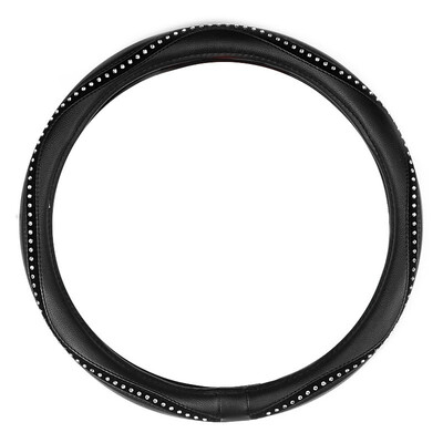 Fashion Steering Wheel Cover Black Lychee Pattern with Luxury Crystal Rhinestone size Fits 38cm15" Diameter
Fashion Steering Wheel Cover Black Lychee Pattern with Luxury Crystal Rhinestone size Fits 38cm15" Diameter
