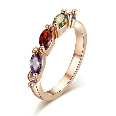Yoursfs 18 K Rose Gold Plated Olive Shaped Austrian Crystal Brand Three Stones Synthetic Diamond Engagement Rings For Women With 2
Yoursfs 18 K Rose Gold Plated Olive Shaped Austrian Crystal Brand Three Stones Synthetic Diamond Engagement Rings For Women With 2