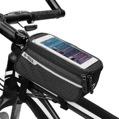 MTB Bicycle Top Tube Phone Bag for 6" Screen Size Bike Front Frame Bag with Headphone Hole
MTB Bicycle Top Tube Phone Bag for 6" Screen Size Bike Front Frame Bag with Headphone Hole