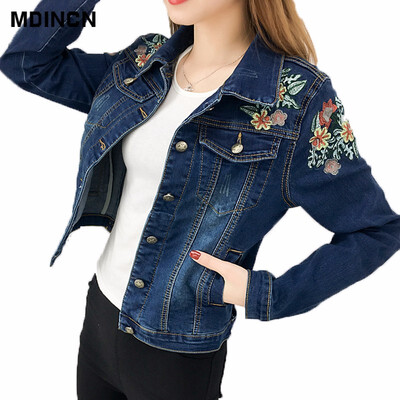 2018 Fashion Women Jacket High quality spring&autumn new embroidered denim jacket women slim outwear bomber jacket women LR3
2018 Fashion Women Jacket High quality spring&autumn new embroidered denim jacket women slim outwear bomber jacket women LR3