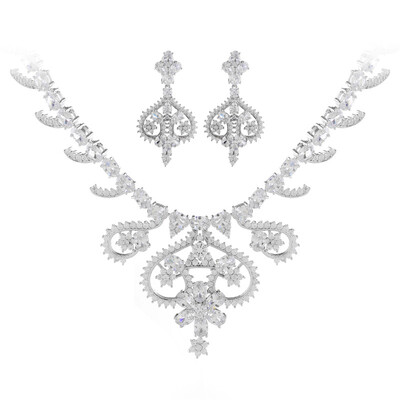 Aiyaya Fashion Jewelry High Quality Crystal Waterdrop Flower Sword Heart Snowflake Earrings And Necklace Sets
Aiyaya Fashion Jewelry High Quality Crystal Waterdrop Flower Sword Heart Snowflake Earrings And Necklace Sets