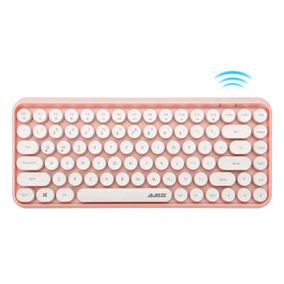 AJAZZ 308i Sakura Powder Bluetooth Wireless Mute Retro Typewriter Personality Round Chocolate Keycap Keyboard Suitable for Andr
AJAZZ 308i Sakura Powder Bluetooth Wireless Mute Retro Typewriter Personality Round Chocolate Keycap Keyboard Suitable for Andr