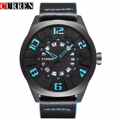 2017 New CURREN Watches Men Fashion Luxury Man Sport Clock Male Military Wristwatch Leather Quartz Watch Relogio Masculino 8258
2017 New CURREN Watches Men Fashion Luxury Man Sport Clock Male Military Wristwatch Leather Quartz Watch Relogio Masculino 8258