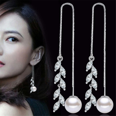 High Quality Clear Cubic Zirconia Chandelier Earrings For Women Vintage Fashion Jewelry Drop Earrings Simulated Pearl Accessories
High Quality Clear Cubic Zirconia Chandelier Earrings For Women Vintage Fashion Jewelry Drop Earrings Simulated Pearl Accessories