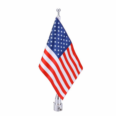 Fashion Motorcycle Metal Pole Flagpole Pattern of American Flag Stars And Stripes Onboard Decorative Accessories of Motorbike
Fashion Motorcycle Metal Pole Flagpole Pattern of American Flag Stars And Stripes Onboard Decorative Accessories of Motorbike