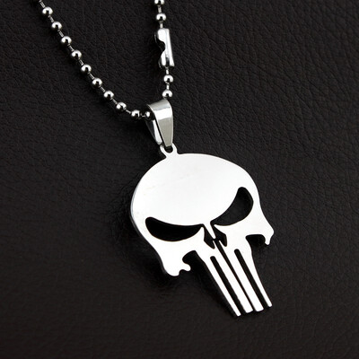 New Super Heroes Anime Necklace Stainless Titanium Steel Silver Pendant Necklace THE PUNISHER
New Super Heroes Anime Necklace Stainless Titanium Steel Silver Pendant Necklace THE PUNISHER