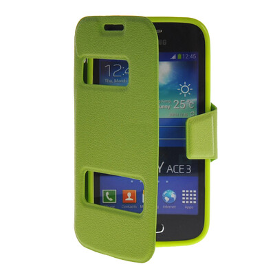 MOONCASE View Window Leather Side Flip Pouch Stand Shell Back ЧЕХОЛ ДЛЯ Samsung Galaxy Ace 3 S7270 / S7272 Green
MOONCASE View Window Leather Side Flip Pouch Stand Shell Back ЧЕХОЛ ДЛЯ Samsung Galaxy Ace 3 S7270 / S7272 Green