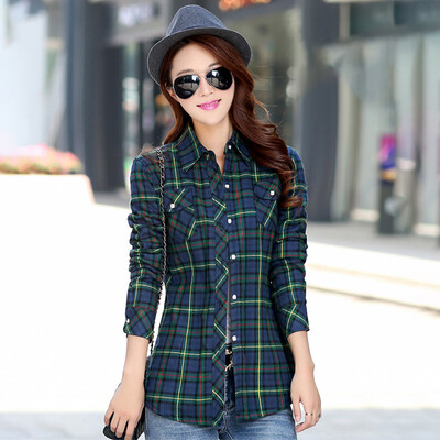 Langyue womens 2018 winter new Korean version plus velvet shirt female warm shirt plaid student jacket bottoming shirt LWCC188445 blue green
Langyue womens 2018 winter new Korean version plus velvet shirt female warm shirt plaid student jacket bottoming shirt LWCC188445 blue green